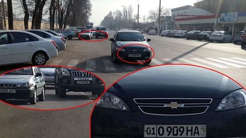 Toshkentdagi ko‘chalardan birida Lacetti yo‘l o‘rtasida qoldirib ketildi