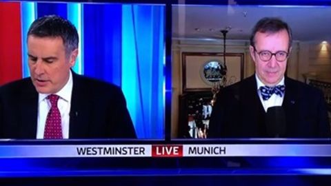 Estoniya prezidenti to‘g‘ridan-to‘g‘ri efirda boshlovchidan xafa bo‘ldi (video)