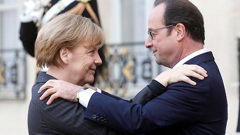 Merkel va Olland Minskdagi muzokaralarga borishga qaror qildi