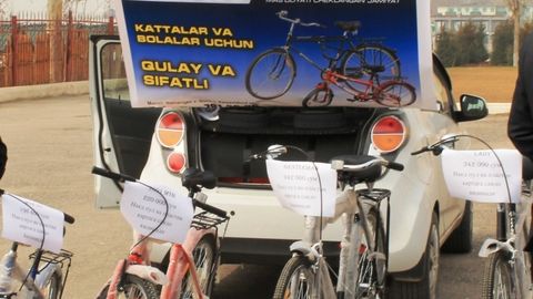 Namanganda elektr kuchi bilan tortiladigan yangi modeldagi tog‘ velosipedi chiqarildi