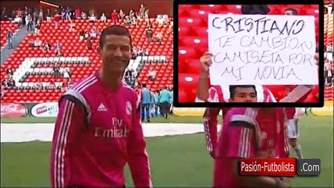 Футбол мухлиси ўз қайлиғини Роналдунинг футболкасига алмаштиришни таклиф қилди