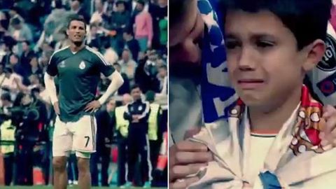 Ronaldu o‘z zarbasidan jabrlangan bolaga futbolkasini sovg‘a qildi (video)