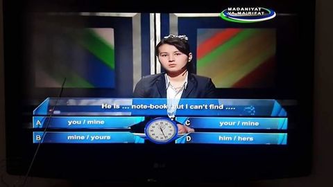 “Madaniyat va ma’rifat” telekanalidagi inglizcha savol-javobning bir savolida ikkita xato topildi