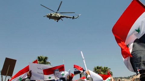 Суриянинг Алеппо шаҳри яқинида ҳарбий вертолёт қулади