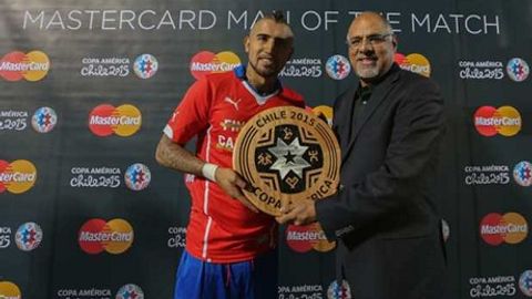 Arturo Vidal Chili – Argentina uchrashuvining eng yaxshi o‘yinchisi deb topildi