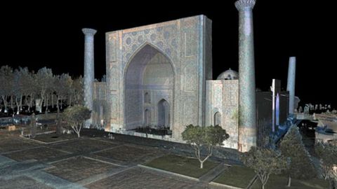 Муҳандислар Регистоннинг 3D ўлчамдаги суратини олди