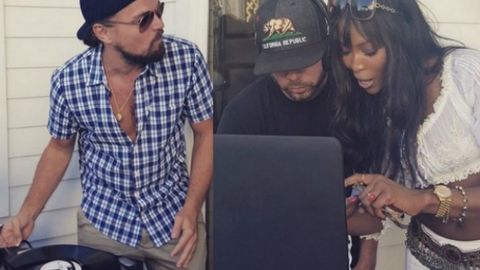 Леонардо Ди Каприо дижейлик маҳорати билан Наоми Кэмпбеллни лол қолдирди