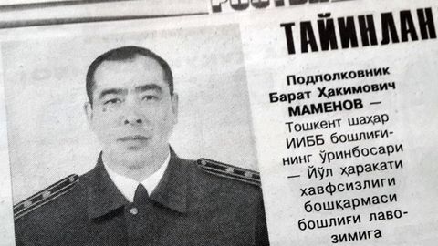 Toshkent shahar IIBB Yo‘l harakati xavfsizligi boshqarmasining boshlig‘i o‘zgardi