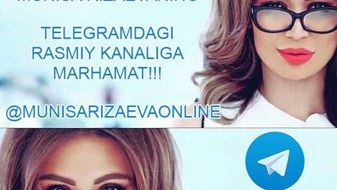 Xonanda Munisa Rizayeva Telegram’da o‘zining rasmiy kanalini ochdi