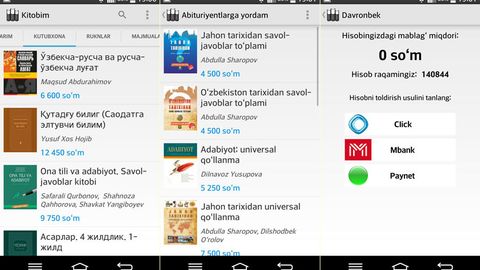 Android qurilmalari uchun o‘zbek tilida elektron kitob sotib olish imkoni paydo bo‘ldi