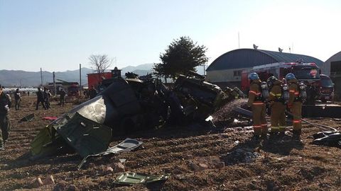 Janubiy Koreyada harbiy vertolyotning qulashi oqibatida 3 kishi halok bo‘ldi