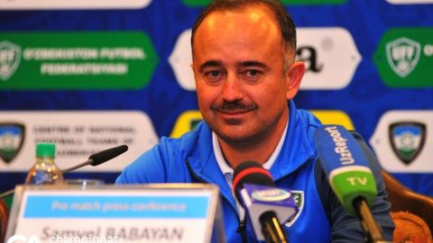 Самвел Бабаян: Баҳрайн устидан ғалаба қозона олсак, хурсанд бўламан