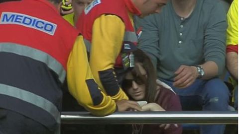 “Vilyarreal” va “Barselona” o‘yinida Messining zarbasidan so‘ng futbol muxlisasiga tibbiy yordam kerak bo‘ldi