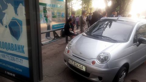 Фото: Бекатда қолдирилган Matiz