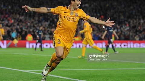 YeChLdagi 15-golini kiritgan Luis Suares bu ishni Messi, Raul va Ronaldudan tezroq amalga oshirdi