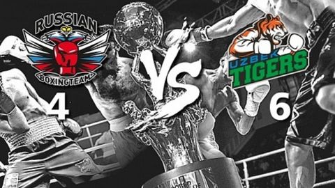 Uzbek Tigers Бутунжаҳон бокс серияси чорак финал иккинчи ўйинида ҳам Russian Boxing Team’ни мағлубиятга учратди