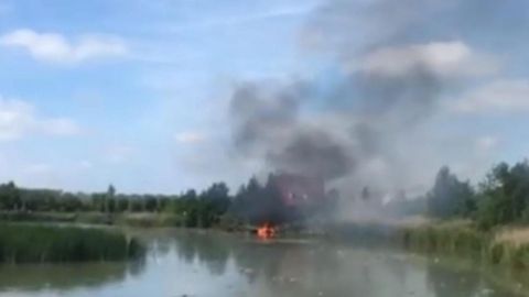 Niderlandiyadagi aviashouda Shveysariyaning F-5 qiruvchi samolyoti halokatga uchradi