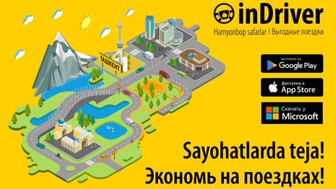 Toshkent shahri aholisi inDriver mobil taksi xizmatiga o‘tmoqda