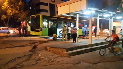 Toshkent markazida navbatdagi Mercedes-Benz avtobusida yong‘in yuz berdi