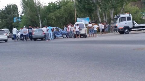 Foto: Qarshida Lacetti va Matiz ishtirokida YTH yuz berdi