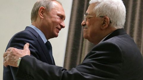 Фаластин президенти Маҳмуд Аббосга Путиннинг хатини етказишди