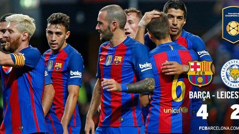International Champions Cup. Angliya chempioni “Lester” “Barselona”dan 4 ta gol qabul qilib oldi