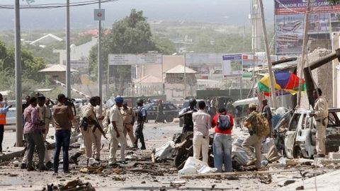 Mogadishodagi terakt qurbonlari soni 10 kishiga yetdi