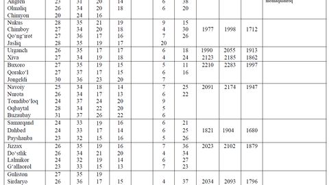 O‘zbekistonda 18-avgust kuni eng kuchli shamollar Jasliqda kuzatildi
