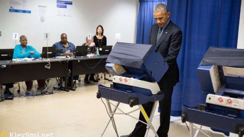 Obama Chikagoda AQShning kelgusi prezidenti uchun ovoz berdi