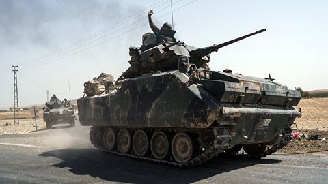 Turkiya armiyasi Suriya shimolida IShIDning 64 obyektini yo‘q qildi