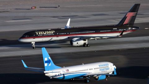 Foto: Donald Tramp va Hillari Klintonning samolyotlari — bitta aeroportda