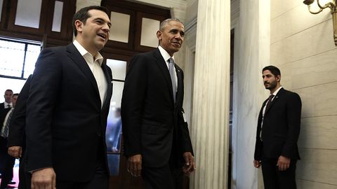 Обама Ципрас билан Россияга нисбатан санкцияларни сақлаб қолишни муҳокама қилди