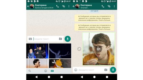 WhatsApp’da GIF-animatsiyalar qidiruvi joriy etiladi