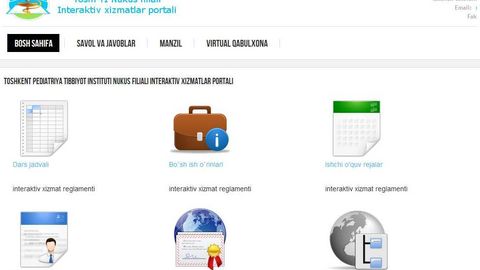 Toshkent pediatriya tibbiyot instituti Nukus filiali direktorining virtual qabulxonasi ochildi