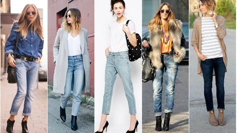 Гёрлфренд жинсиларни нима билан кийиш мумкин?