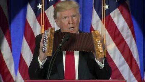 Donald Tramp akkordeonni qanday chalgan bo‘lardi?