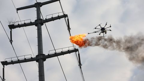 Хитойда ахлатга қарши кураш учун ўтсочар дрон яратилди