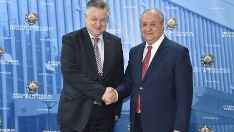 Abdulaziz Kamilov YXHT Demokratik institutlar va inson huquqlari byurosi direktori Mixael Georg Linkni qabul qildi