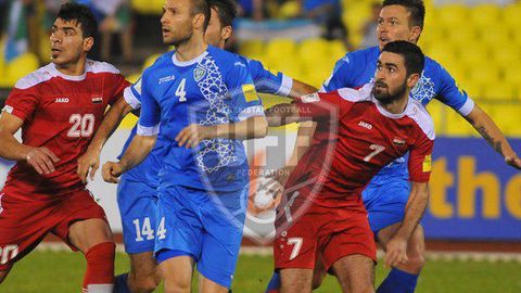 Suriya — O‘zbekiston. Notinch vaziyat sabab o‘z uyida to‘p sura olmayotgan suriyaliklar nisbatan sifatliroq o‘ynagan