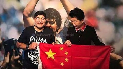 Argentina futboli afsonasi Maradona Xitoy Superligasi elchisiga aylandi