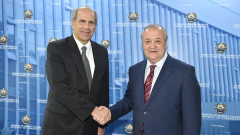 Abdulaziz Komilov Yevroittifoqining Markaziy Osiyo bo‘yicha maxsus vakili Piter Burianni qabul qildi