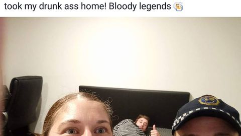 Avstraliyalik shirakayf talaba politsiyachilar bilan selfiga tushganini ertasi kuni angladi