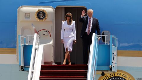 Трамп Тель-Авивга учиб келди. Тарихда биринчи марта Саудиядан Исроилга тўғридан-тўғри парвоз амалга оширилди