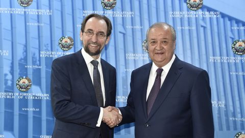 Abdulaziz Komilov BMT Inson huquqlari bo‘yicha oliy komissari Zeyd Raad al-Husayn bilan uchrashdi