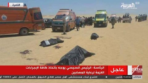 Misrda nasroniylarni olib ketayotgan avtobuslarga uyushtirilgan hujum oqibatida 26 kishi halok bo‘ldi