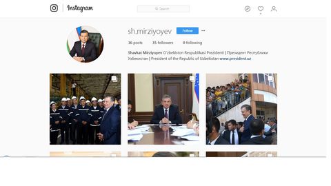 Shavkat Mirziyoyevning ijtimoiy tarmoqlardagi rasmiy sahifalari e’lon qilindi