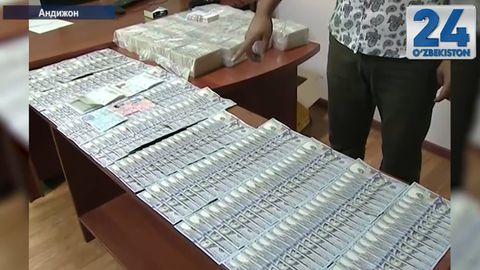 Andijonda 20 ming dollarni noqonuniy oldi-sotdi qilayotgan shaxslar qo‘lga olindi (video)