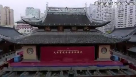 Xitoyda 2 ming tonnali ibodatxona joyidan ko‘chirildi (video)