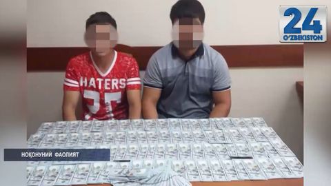 Noqonuniy ravishda 20 ming dollarini 165 mln so‘mga sotgan ikki nafar fuqaro qo‘lga olindi (video)
