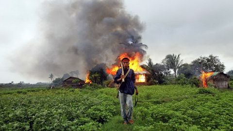 Myanmada islomga e’tiqod qiladigan roxinjalarning 2,5 mingdan ortiq uyi yoqib yuborildi